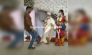 लग्नामध्ये पण आता कोरोना चा परिणाम दिसून येत आहे