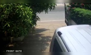 हॅण्डब्रेक लावायचं, नाहीतर नशीब अशी साथ नेहमी देत नाही !