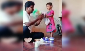 बाबा.. बाळ रडतंय..