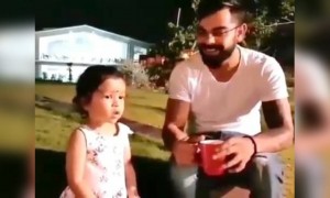 विराट कोहलीचा हा क्यूट व्हिडिओ पहा..!!