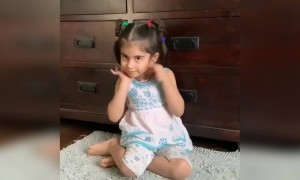 घेऊन आलो आहोत चिमुकल्या रेणुकाचा हा गोड व्हिडिओ...!!