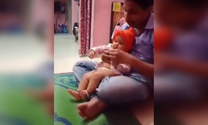 बाप-लेकीची मस्ती इथे शब्द कमी पडतात.