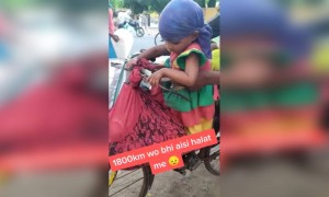 ह्या माणसाने 1800km सायकल चालवून घर गाठलं ते पण अशा हालत मध्ये...