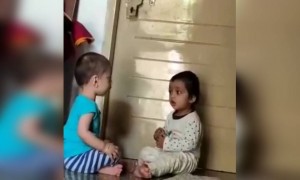 दिवसाची सुरवात या जुळ्या जोडगोळीच्या गोड जुगलबंदीने, गोडगप्पांनी करुया!😘 👫